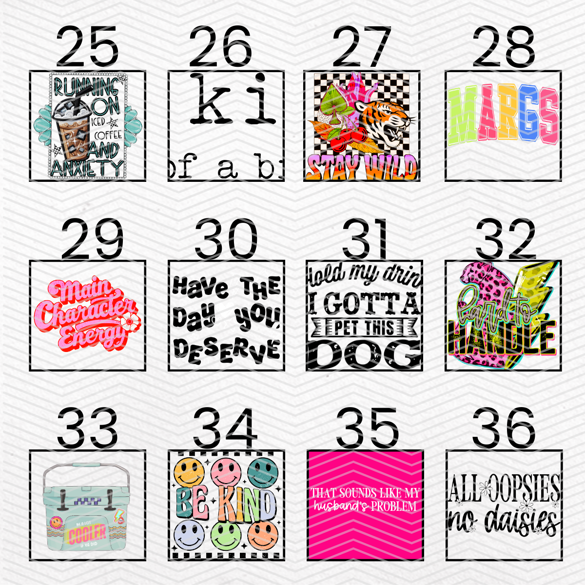 EVERYDAY $2 Transfers - LIVE SALE ONLY Printed Transfers Unlimited Quantities Flat Rate Shipping $10 via UPS Final Sales No Returns or Exchanges