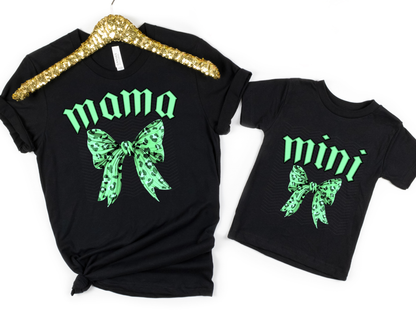Mama and Mini Leopard Bow DTF TRANSFER
