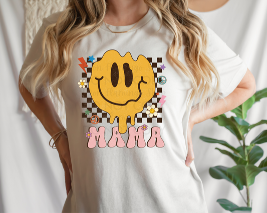 Retro Mama Melting Smiley DTF TRANSFER