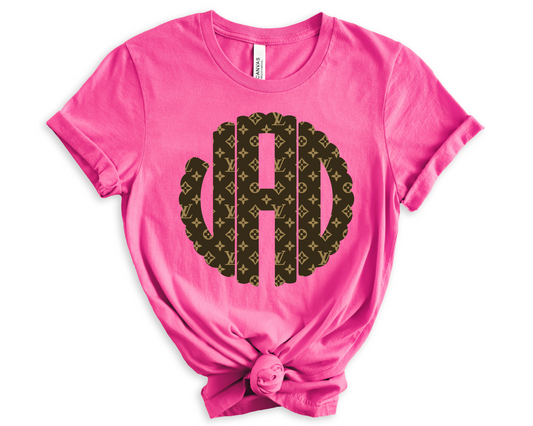 Designer Monogram DTF TRANSFER