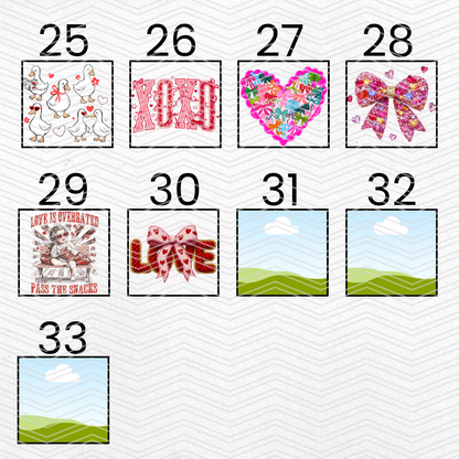 VALENTINE'S DAY $2 Transfers - LIVE SALE ONLY