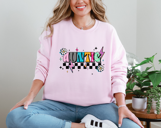 Auntie 90s Checkered DTF TRANSFER