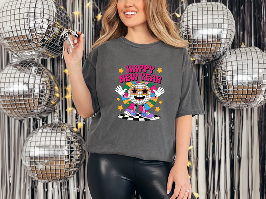 Happy New Year Disco Ball DTF TRANSFER