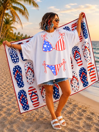 Swim Bottoms & Top Stars & Stripes DTF TRANSFER
