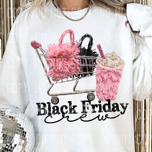 Black Friday Crew Faux Yarn DTF TRANSFER