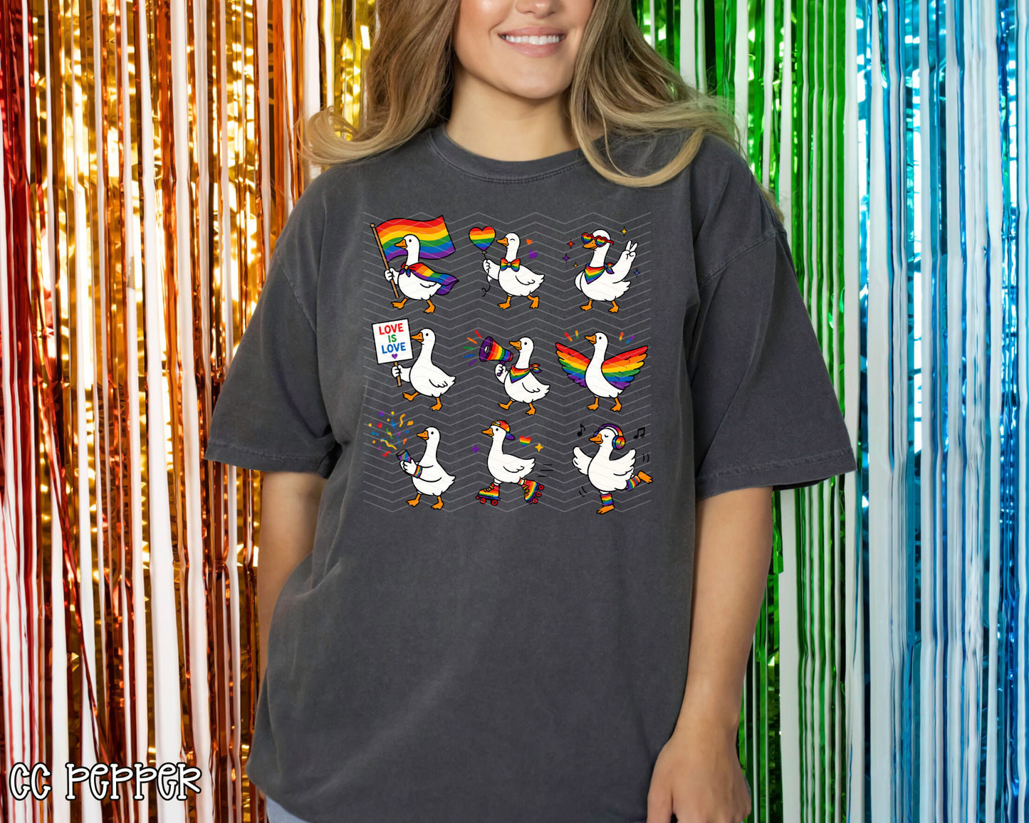 Pride Goose Collage DTF TRANSFER
