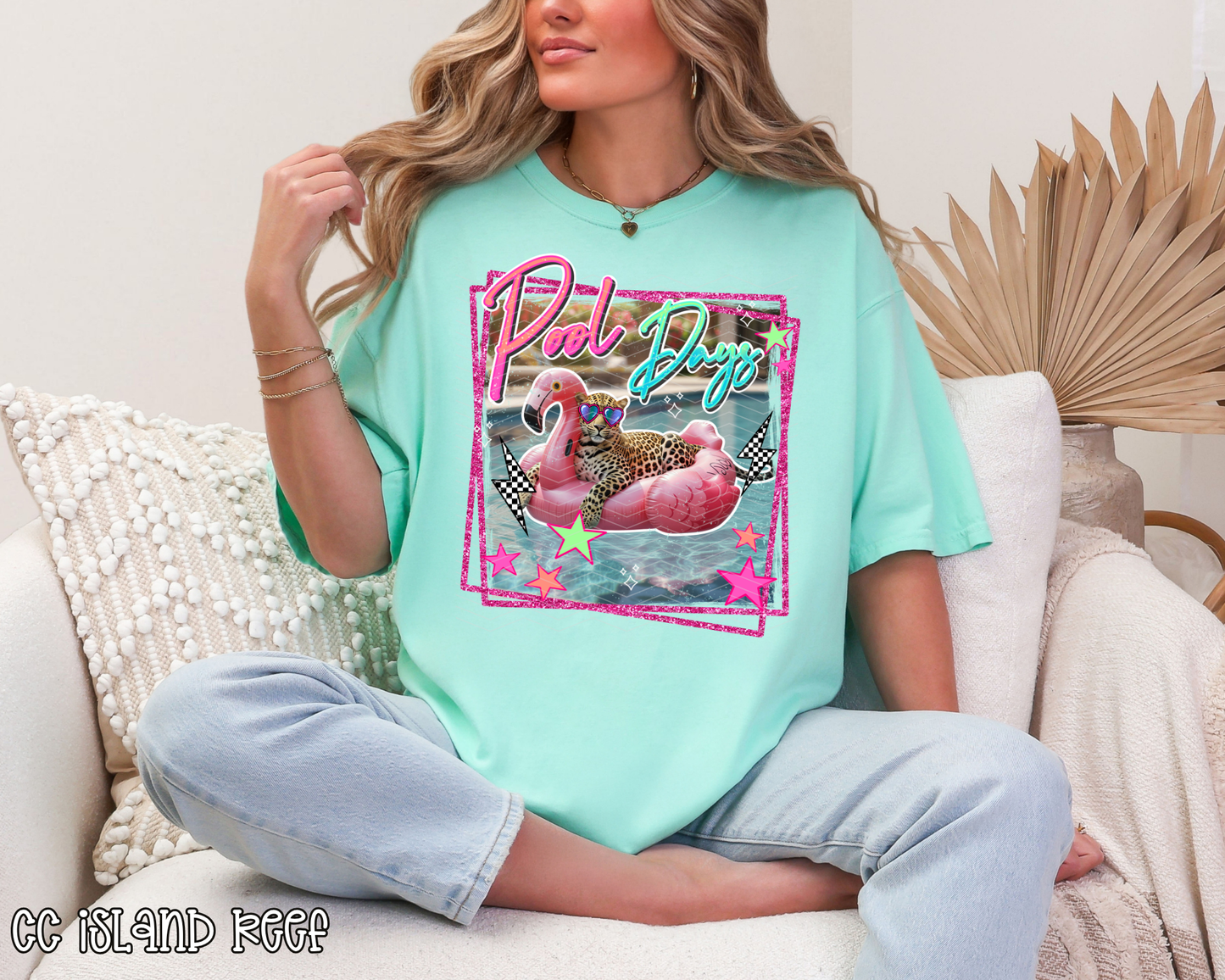 Pool Days Leopard DTF TRANSFER