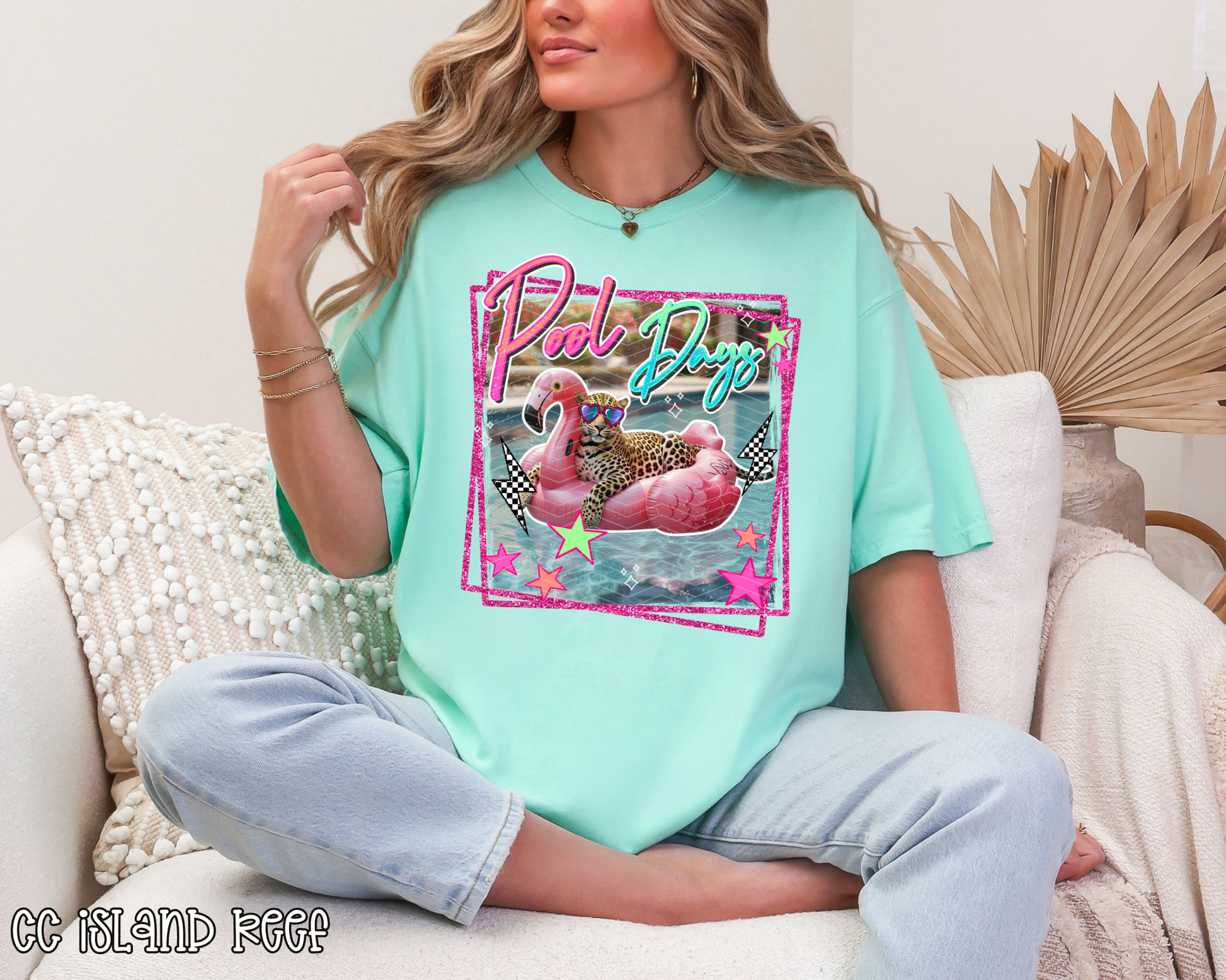 Pool Days Leopard DTF TRANSFER