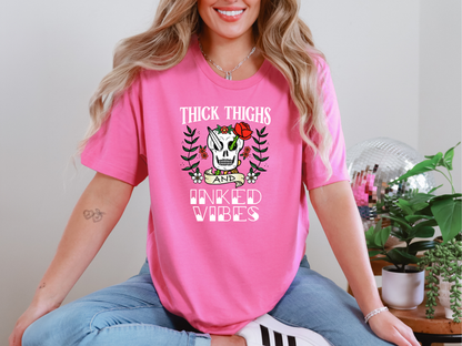 Thick Thighs And Inked Vibes DTF TRANSFER