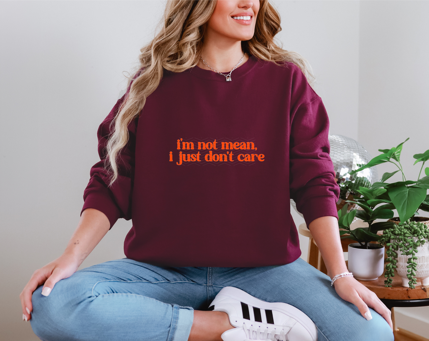 I m Not Mean I Just Don t Care DTF TRANSFER