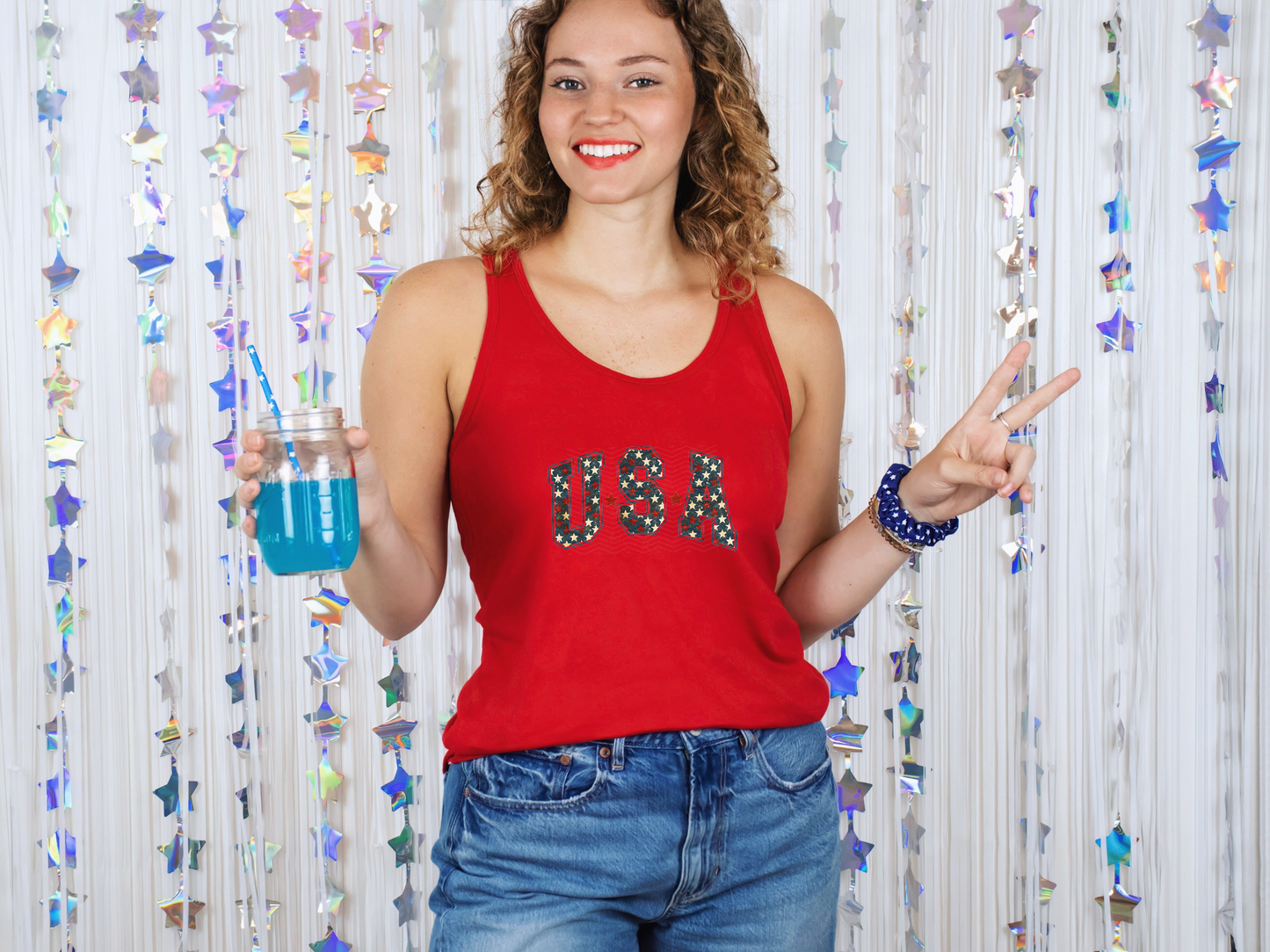 USA Dark Stars Distressed DTF TRANSFER