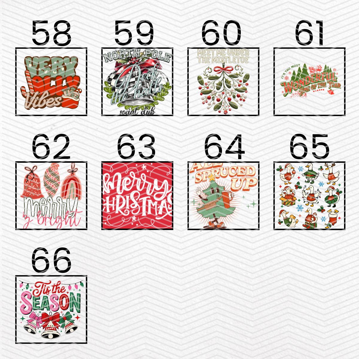 TRADITIONAL CHRISTMAS 2 $2 Transfers - LIVE SALE ONLY