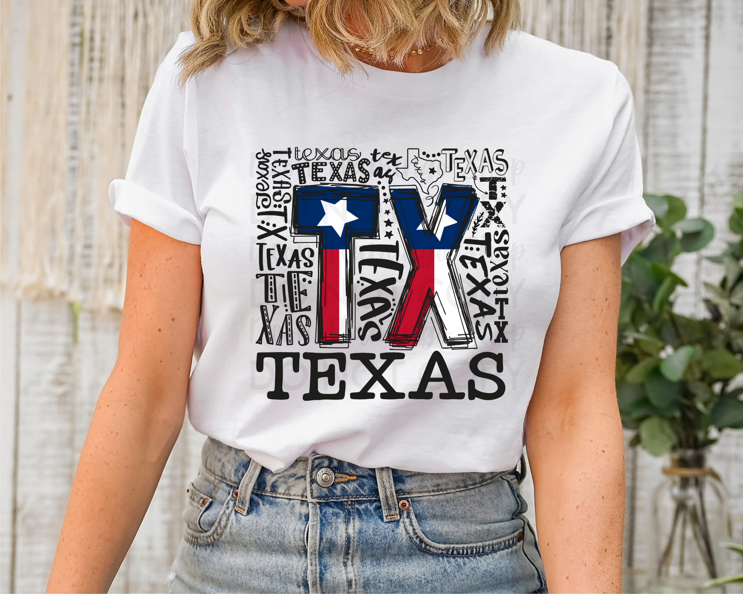 Texas Typography DTF TRANSFER