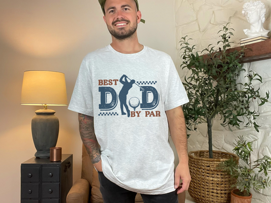 Best Dad By Par Checkered DTF TRANSFER