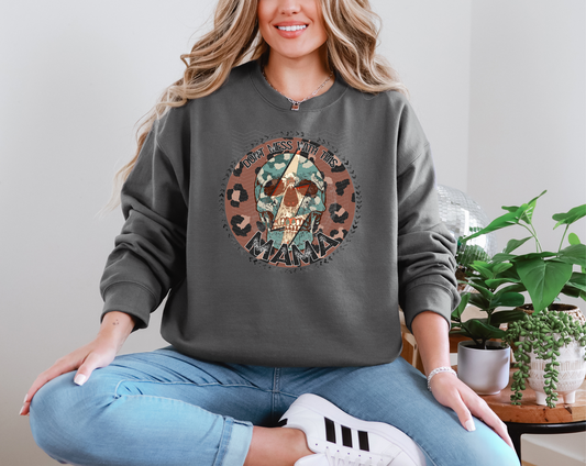 Dont Mess With This Mama Leopard Skull DTF TRANSFER