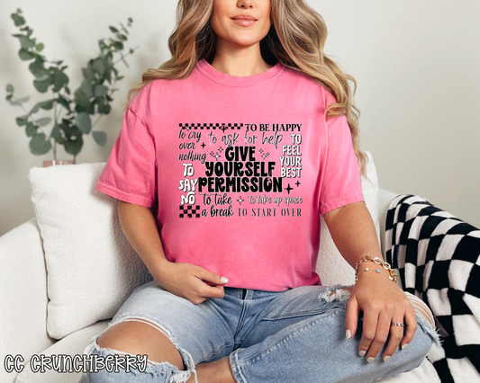 Give Yourself Permission DTF TRANSFER