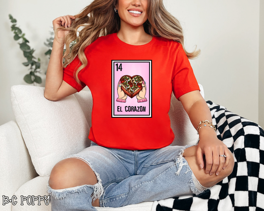 El Corazon Tacos Loteria DTF TRANSFER