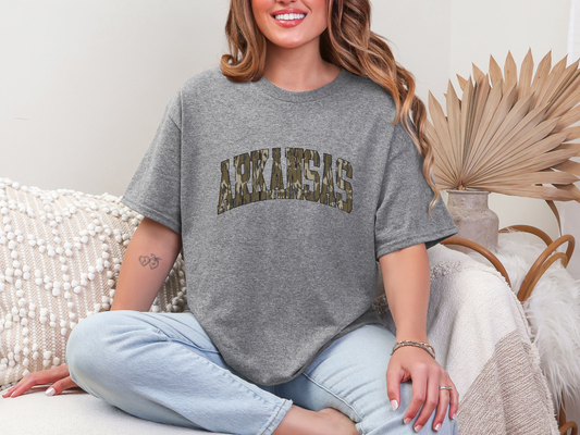 Arkansas Camo DTF TRANSFER