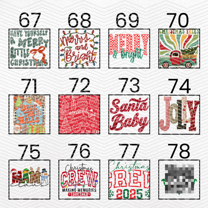 TRADITIONAL CHRISTMAS 3 $2 Transfers - LIVE SALE ONLY