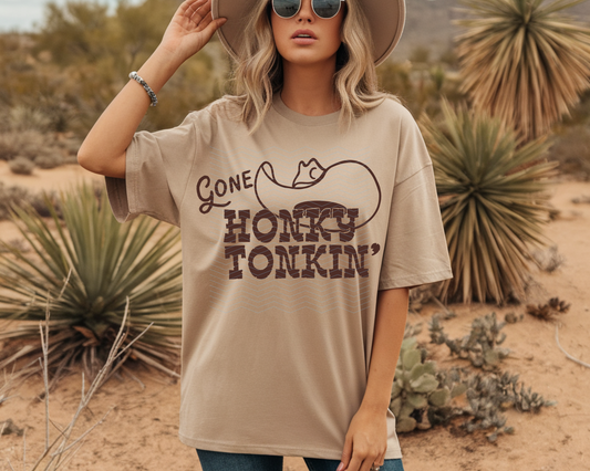 Gone Honky Tonkin' DTF TRANSFER