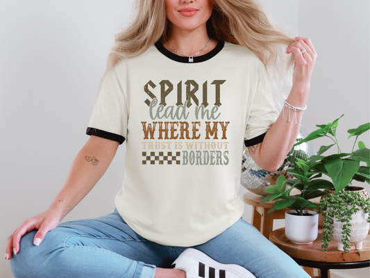 Spirit Lead Me Where My Trust is Without Borders DTF TRANSFER