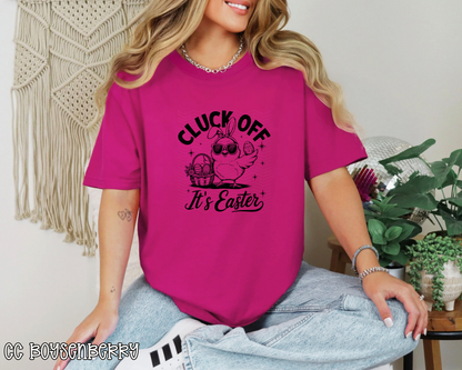 Cluck Off It's Easter Black DTF TRANSFER