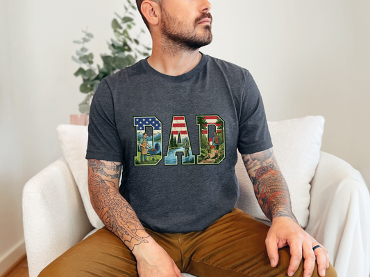 Dad Nature Scene DTF TRANSFER