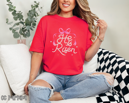 He Is Risen Pearls DTF TRANSFER