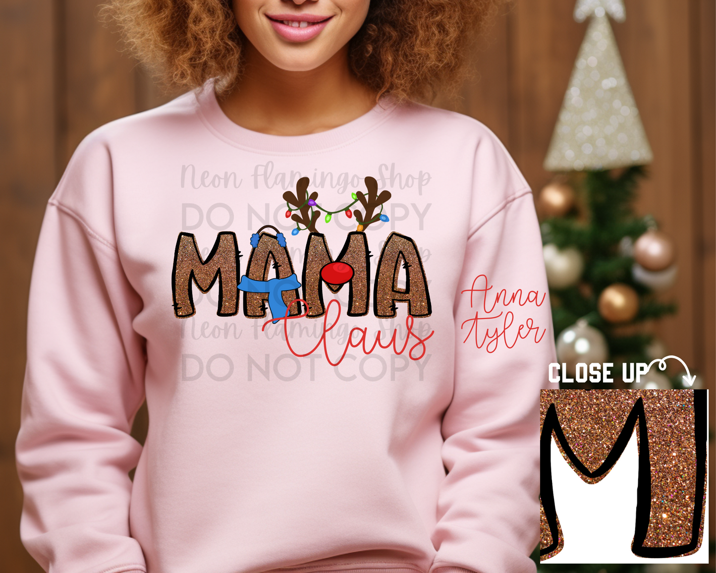 Custom Mama Claus DTF TRANSFER