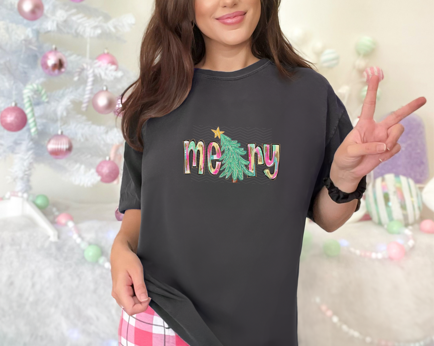 Merry Brushstroke DTF TRANSFER
