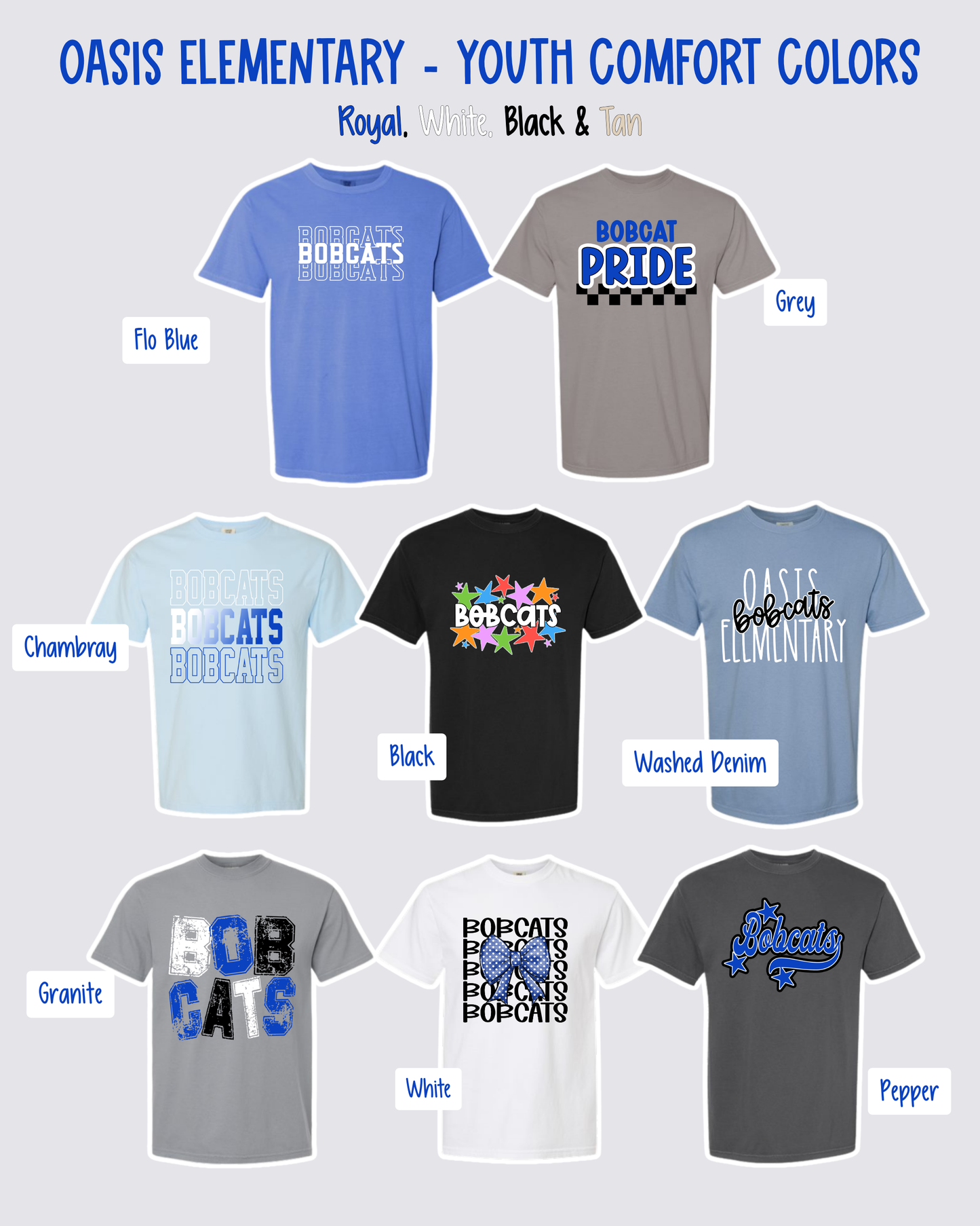 OASIS ELEMENTARY - YOUTH Comfort Colors Tee