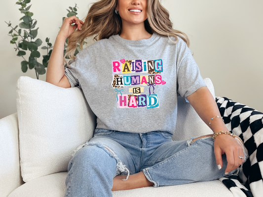 Raising Humans Is Hard Ransom Letters DTF TRANSFER