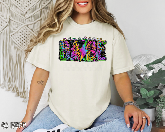 90s Babe Rainbow Leopard DTF TRANSFER