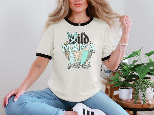 Mild Mama Social Club Blue DTF TRANSFER