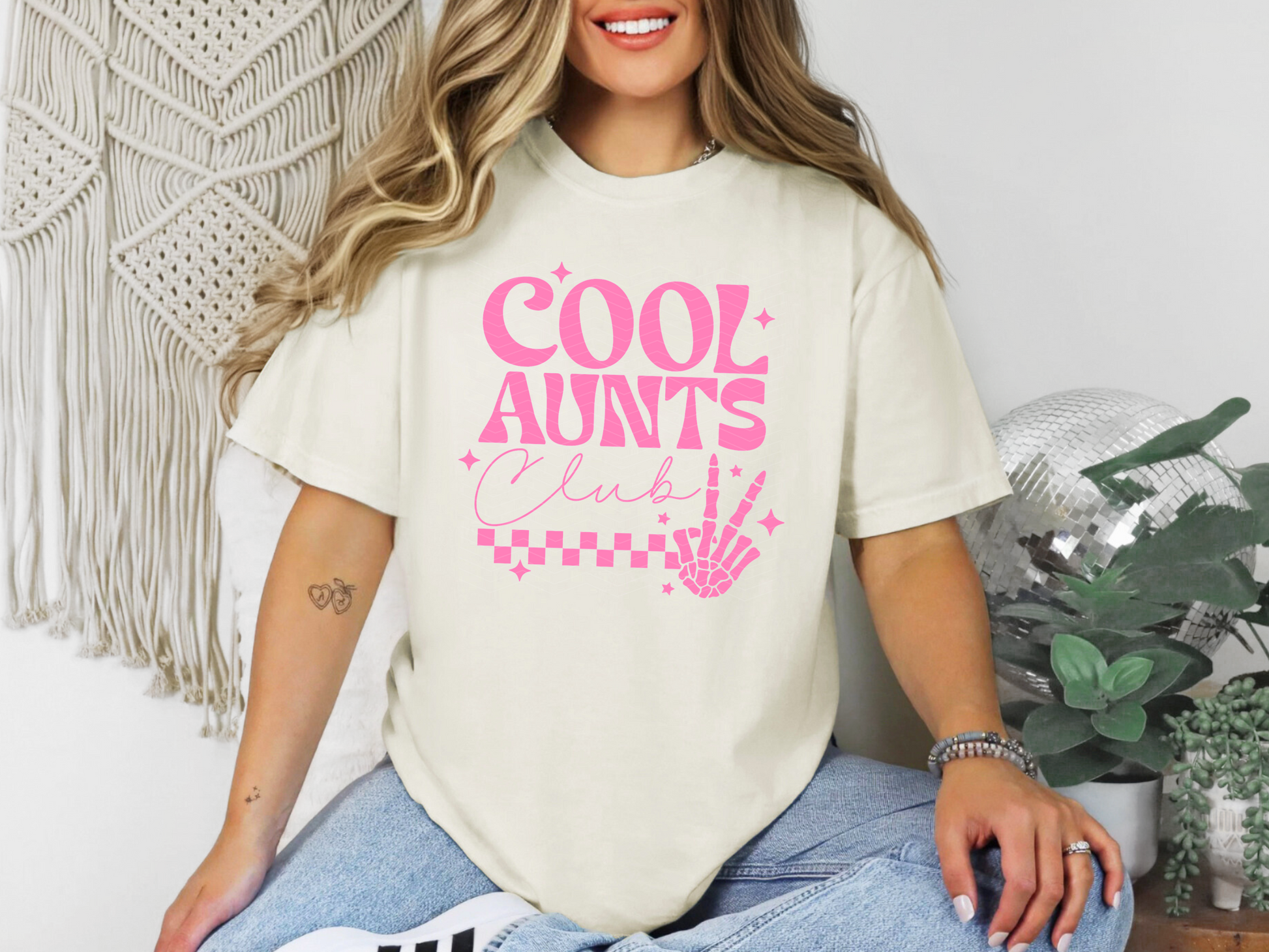 Cool Aunts Club Checkered DTF TRANSFER