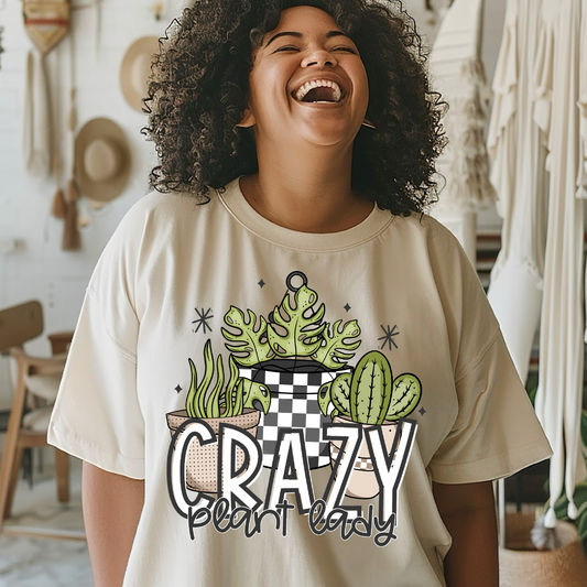Crazy Plant Lady Succulents DTF TRANSFER