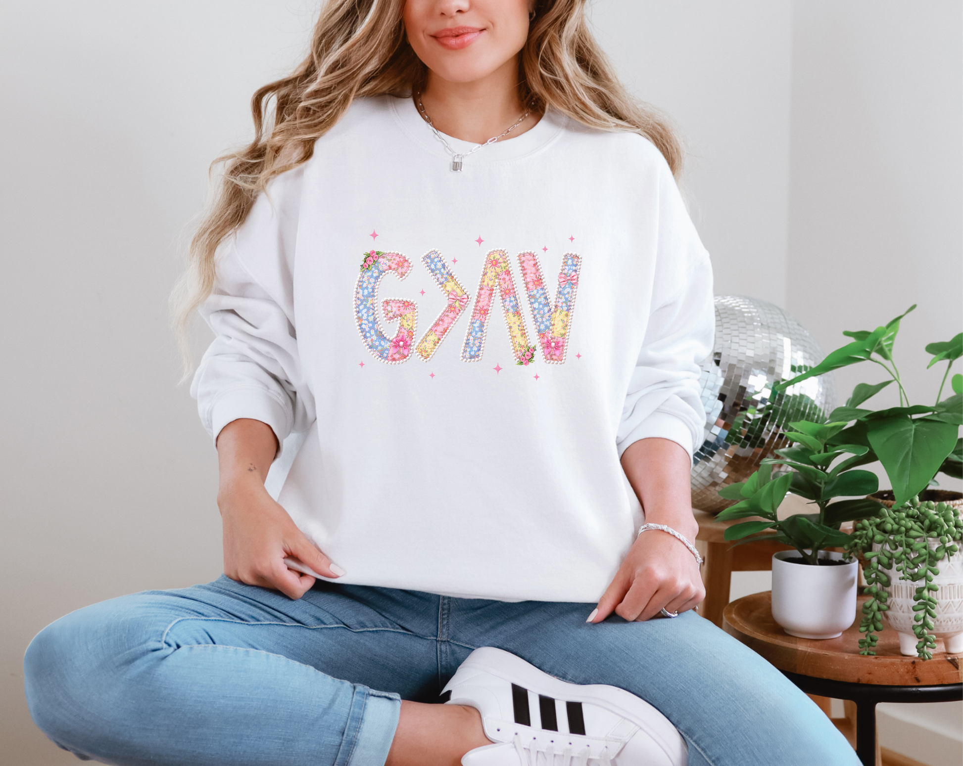 God is Great Than the Highs and Lows Patchwork & Pearls DTF TRANSFER