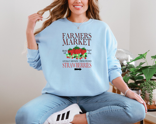 Farmer's Market Strawberry DTF TRANSFER