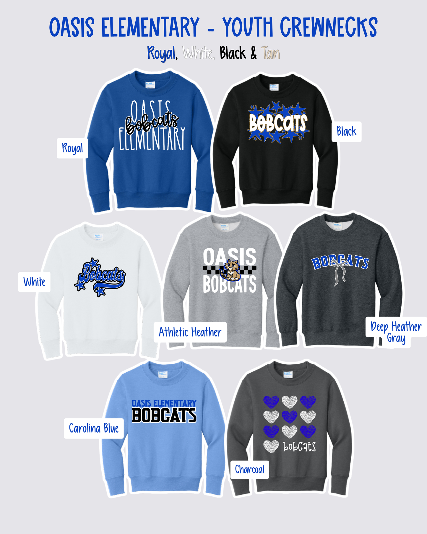 OASIS ELEMENTARY - YOUTH Crewneck Sweatshirt