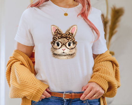 Retro Easter Bunny Leopard DTF TRANSFER