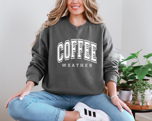 Coffee Weather White DTF TRANSFER