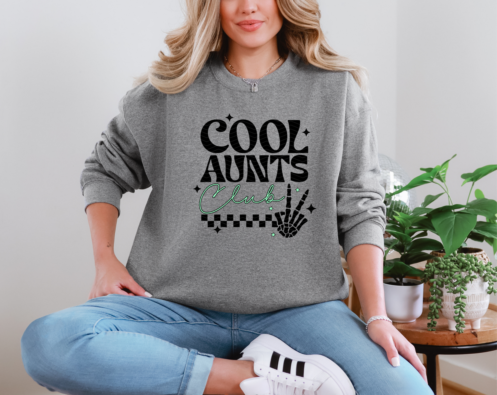 Cool Aunts Club Checkered DTF TRANSFER