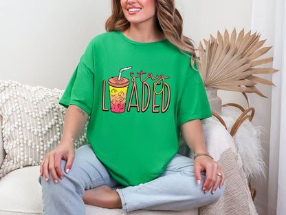 Stay Loaded Coral Pink DTF TRANSFER