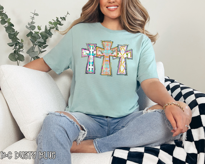 Abstract Crosses DTF TRANSFER