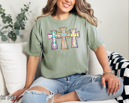 Abstract Crosses DTF TRANSFER