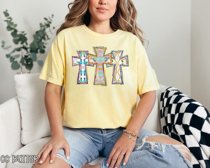 Abstract Crosses DTF TRANSFER