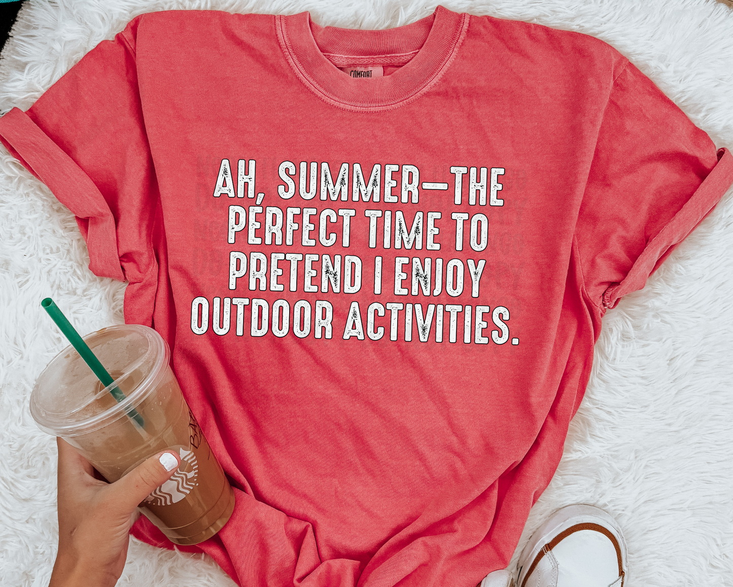 Ah Summer The Perfect Time To Pretend I Like Outdoor Activities | Multiple Colors | DTF TRANSFER