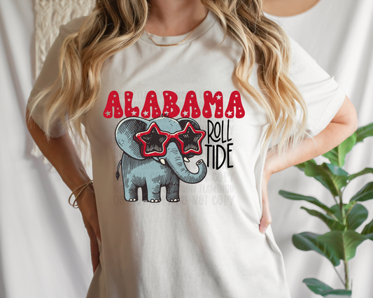 Alabama Roll Tide Cartoon Mascot DTF TRANSFER