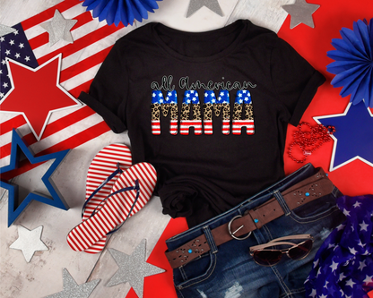 All American Mama faux emb