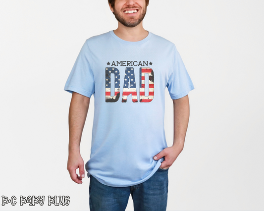 American Dad Grunge Flag DTF TRANSFER